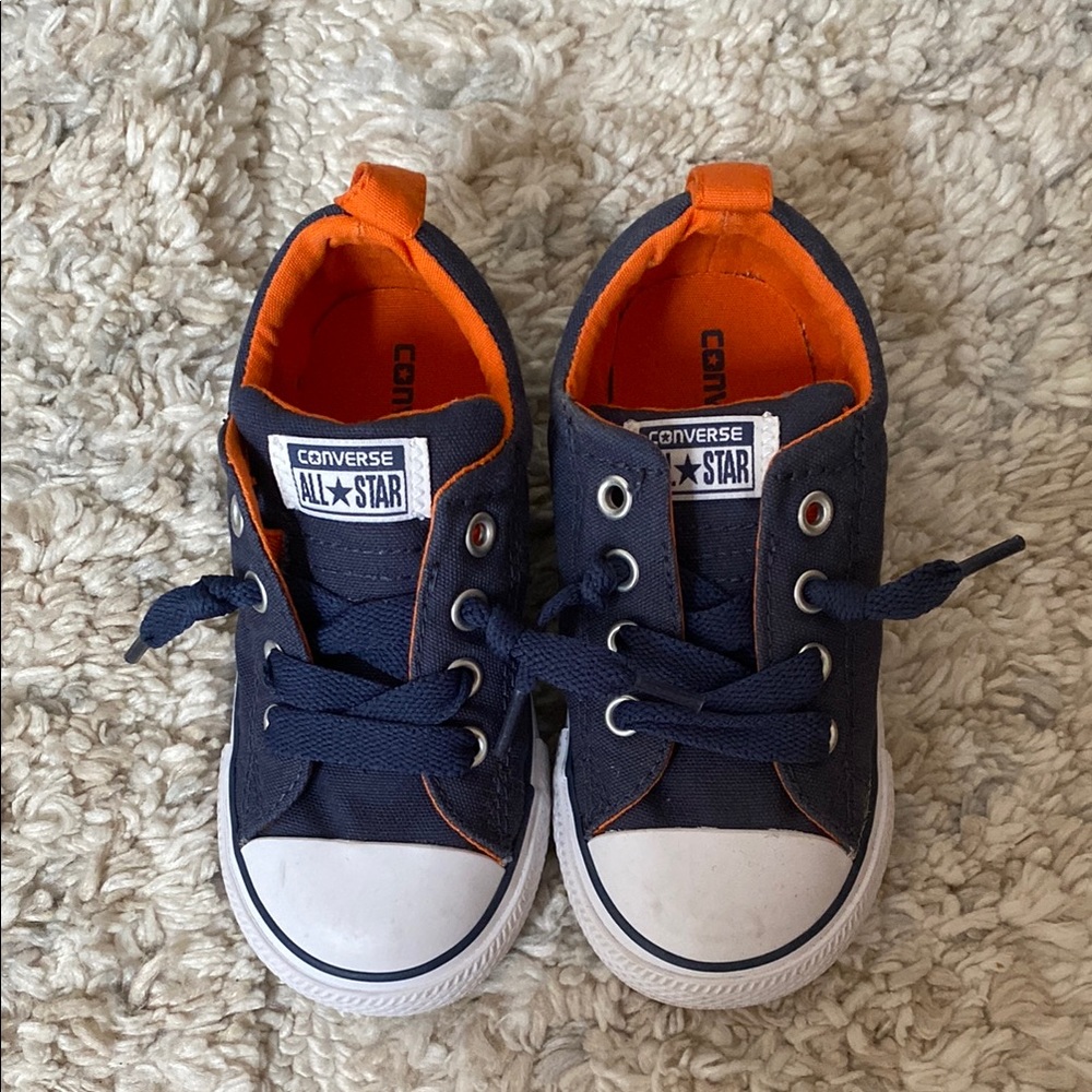 Converse Blue and Orange Sneakers
